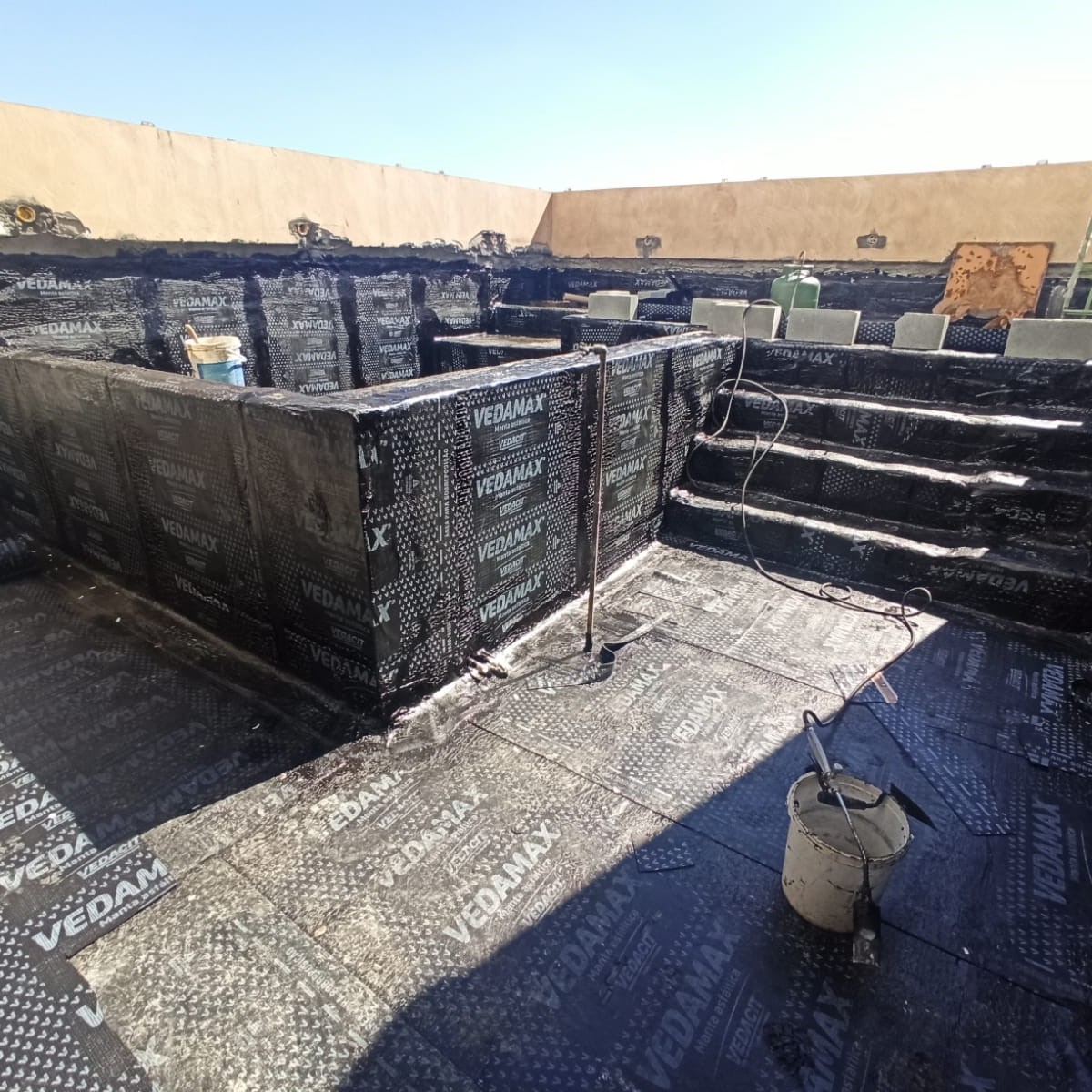 Impermeabilização de laje e piscina de cobertura