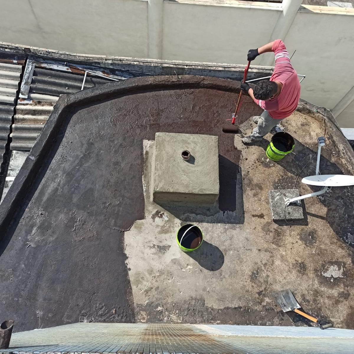 Impermeabilização laje cobertura - Durante