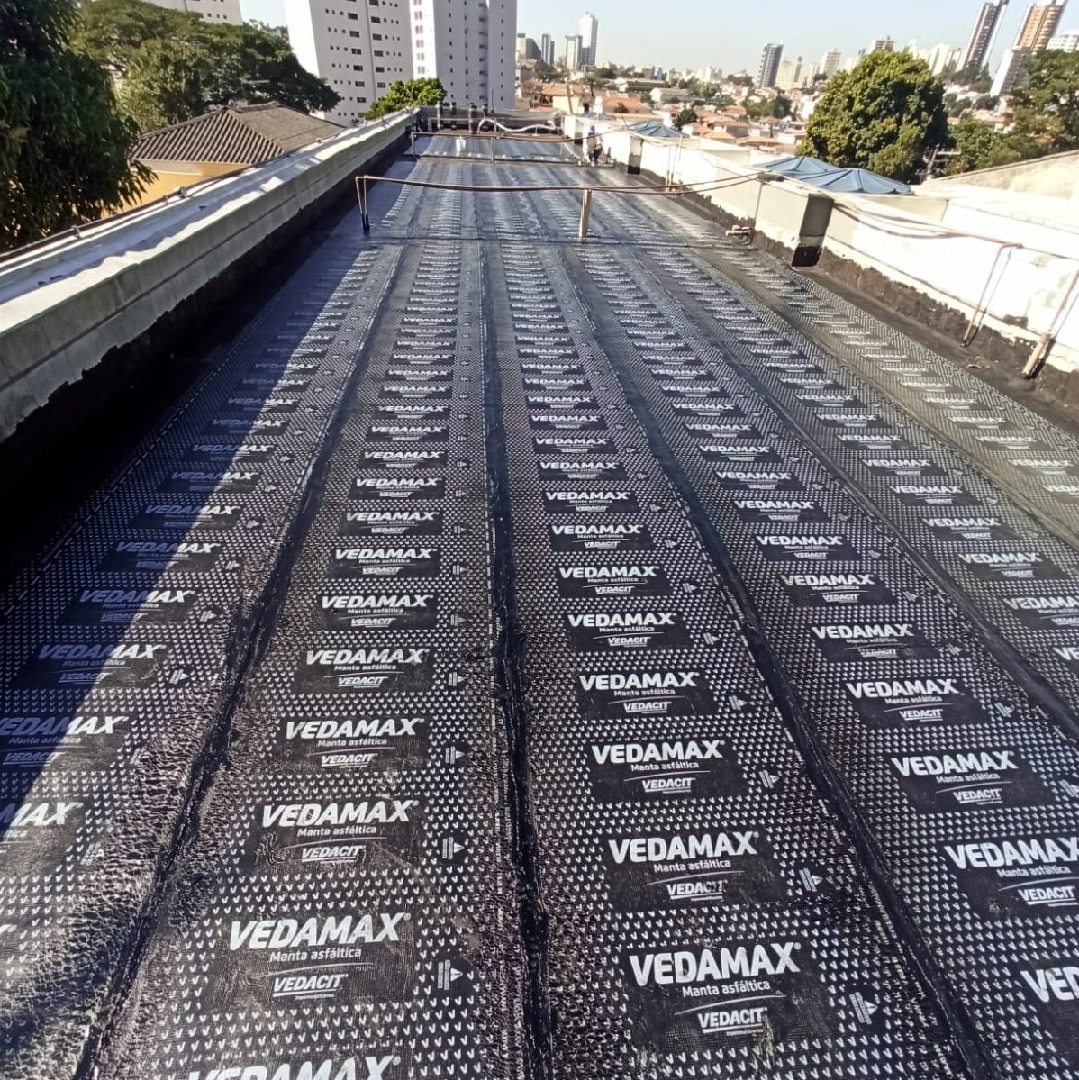 Impermeabilização laje cobertura - concluído