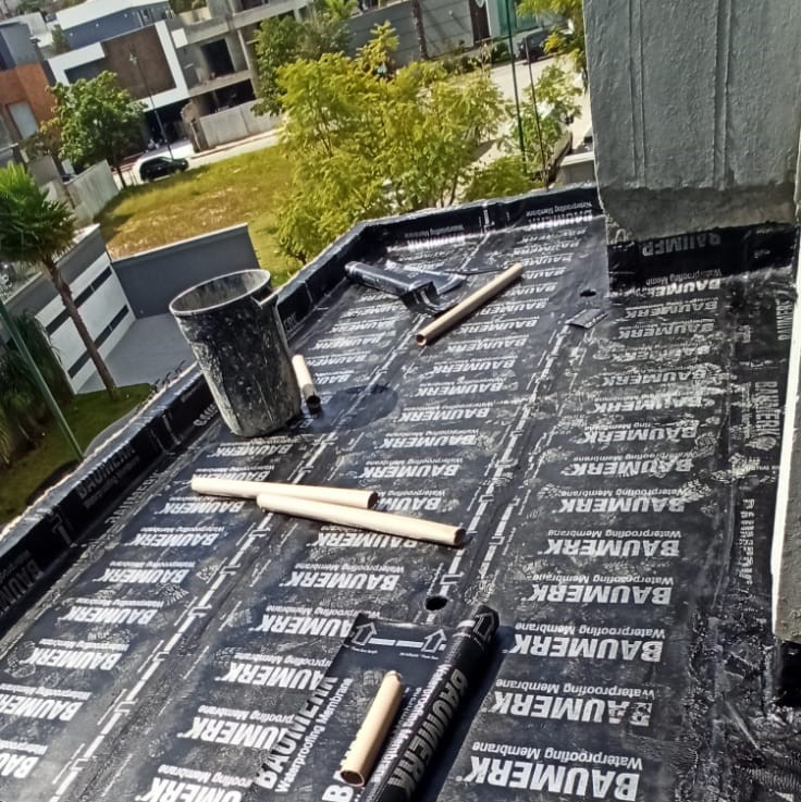 Impermeabilização terraço - concluído